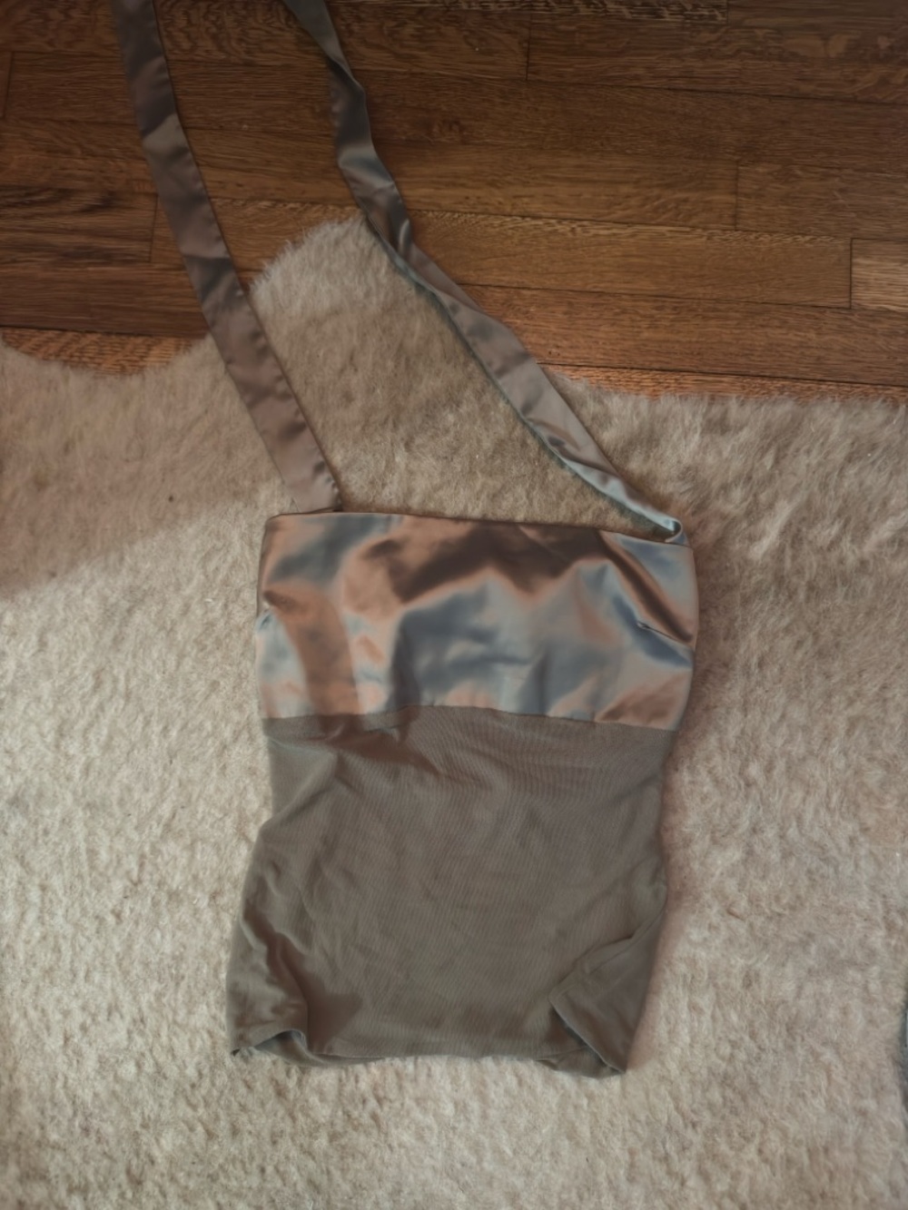 Satin-Trim Halter Top